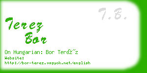 terez bor business card